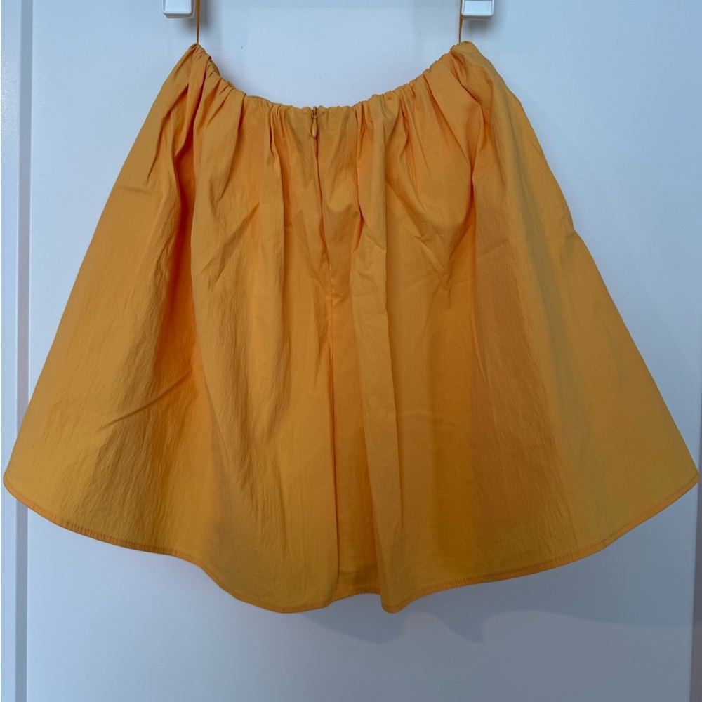 Zara Vibrant Orange A-Line Skirt